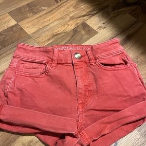 Red American Eagle jeans shorts